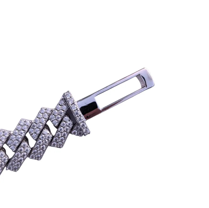 12mm Moissanite Cuban Bracelet