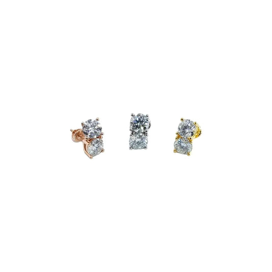 1ct Moissanite Earrings