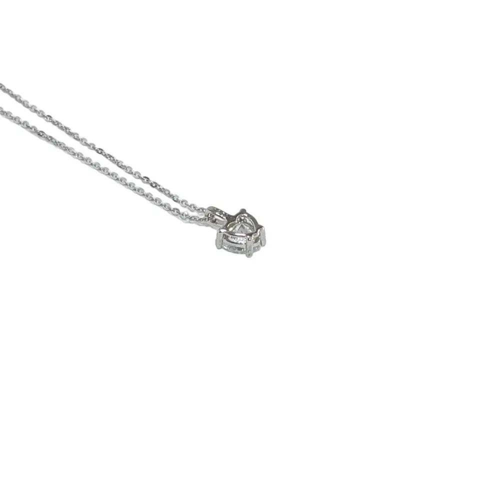 1 Carat Heart Cut Moissanite Necklace