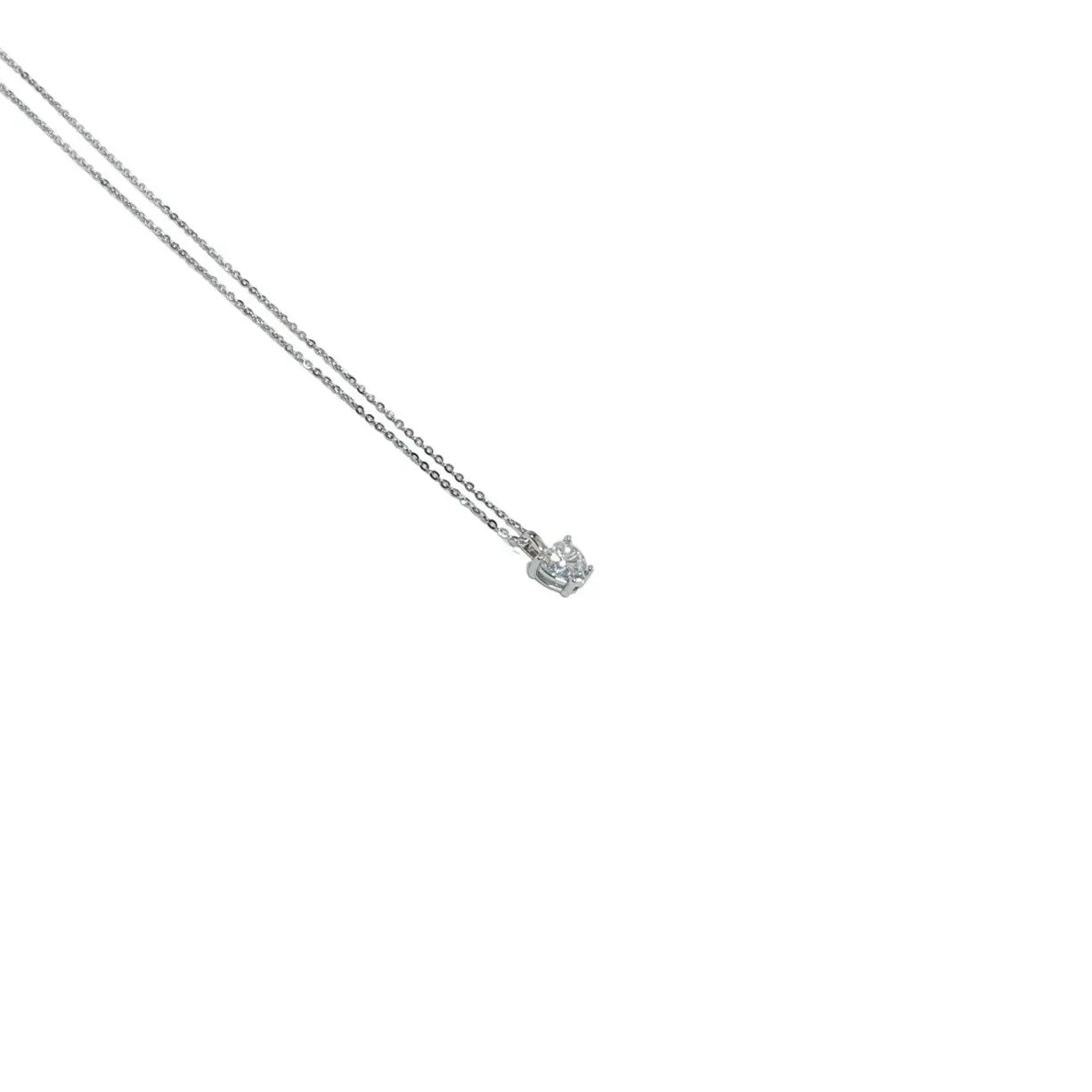 1 Carat Heart Cut Moissanite Necklace
