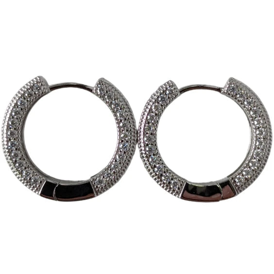 20mm Moissanite Loop Earring