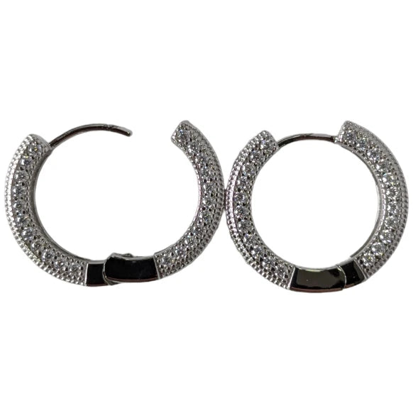20mm Moissanite Loop Earring