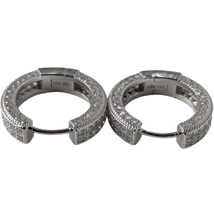 20mm Moissanite Loop Earring