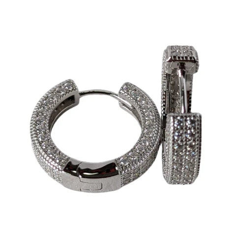 20mm Moissanite Loop Earring