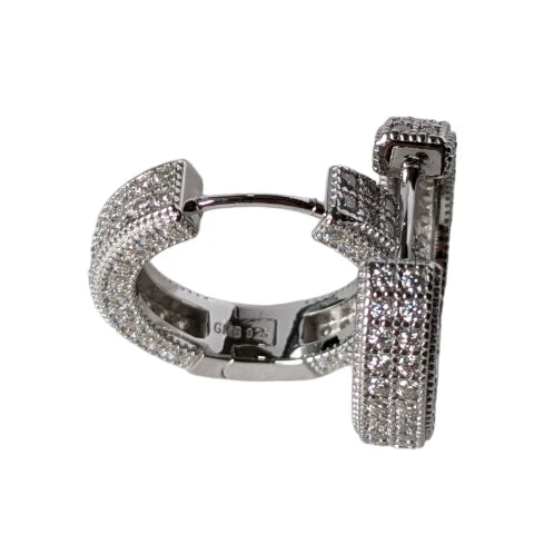 20mm Moissanite Loop Earring