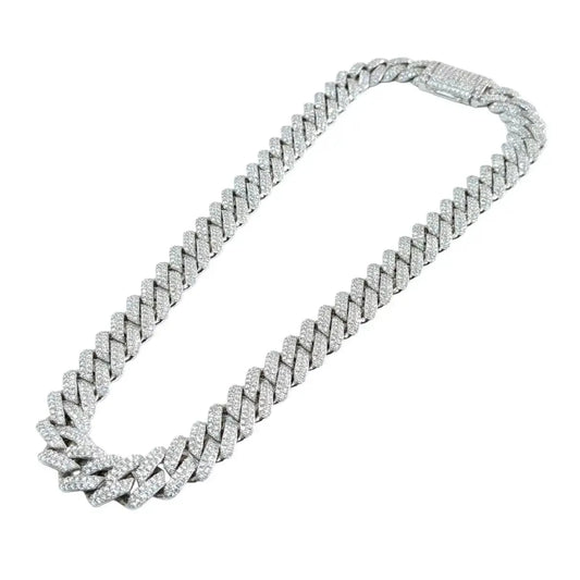 14mm Moissanite Cuban Chain