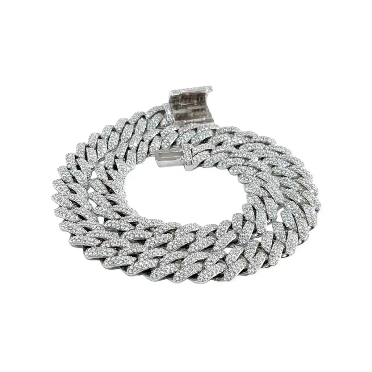 14mm Moissanite Cuban Chain