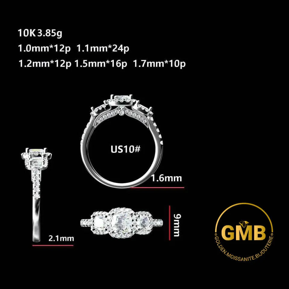 Croquis bague chez Golden Moissanite Bijouterie