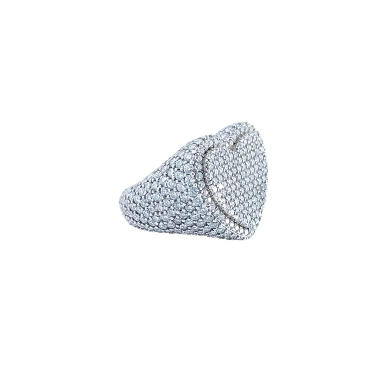 Bussdown Heart Moissanite Ring