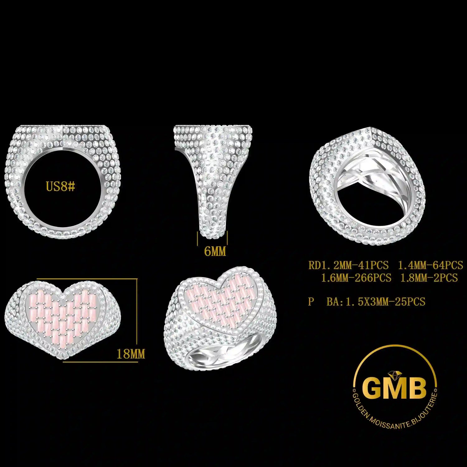 Croquis bague chez Golden Moissanite Bijouterie