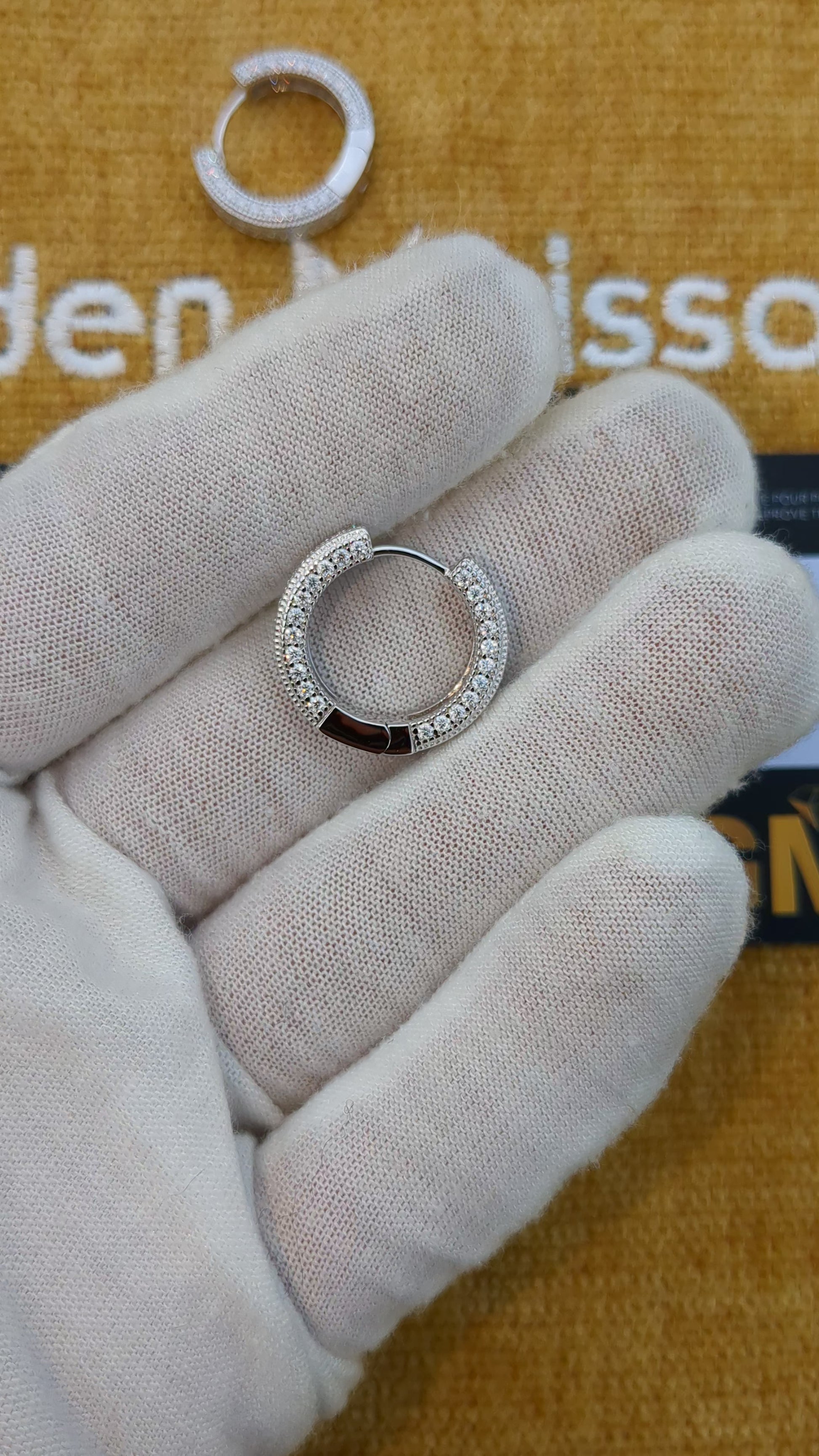 20mm Moissanite Loop Earring