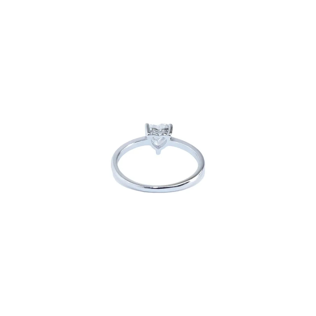 1 Carat Heart Cut Moissanite Ring