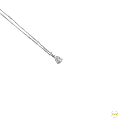 Collier 'Pear Cut' moissanite 1 carat chez Golden Moissanite Bijouterie