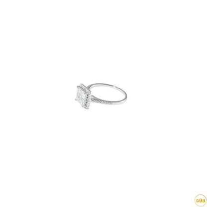 Anneau 'Princess Cut' moissanite 2 carat chez Golden Moissanite Bijouterie