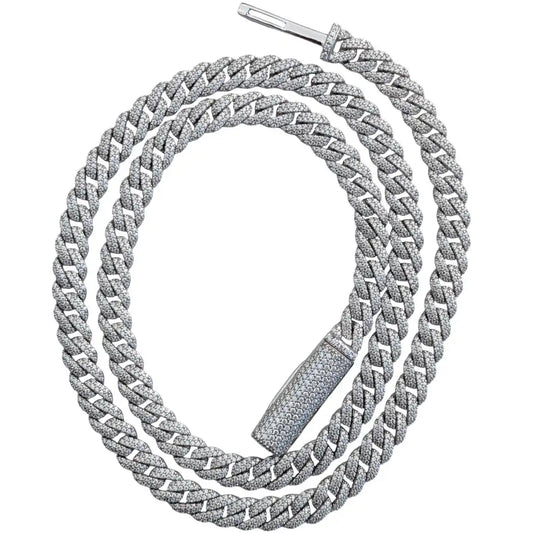 6mm Moissanite Cubain Chain