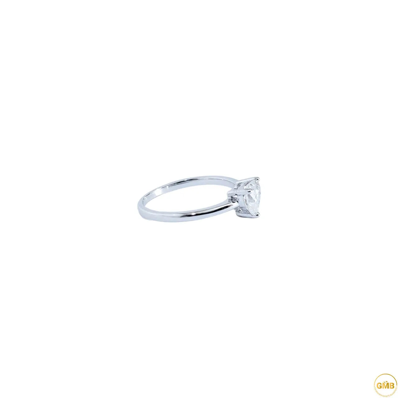 Anneau en cœur moissanite 1 carat chez Golden Moissanite Bijouterie