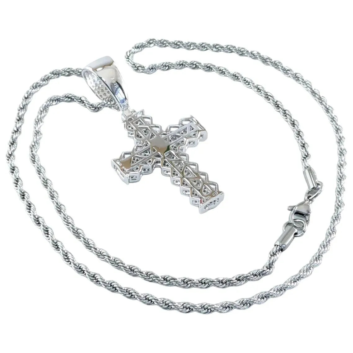 Moissanite Cross Pendant