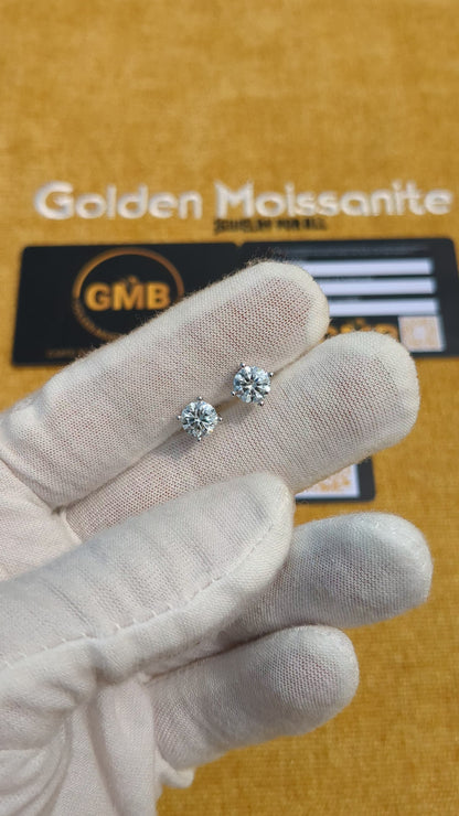 1ct Moissanite Earrings