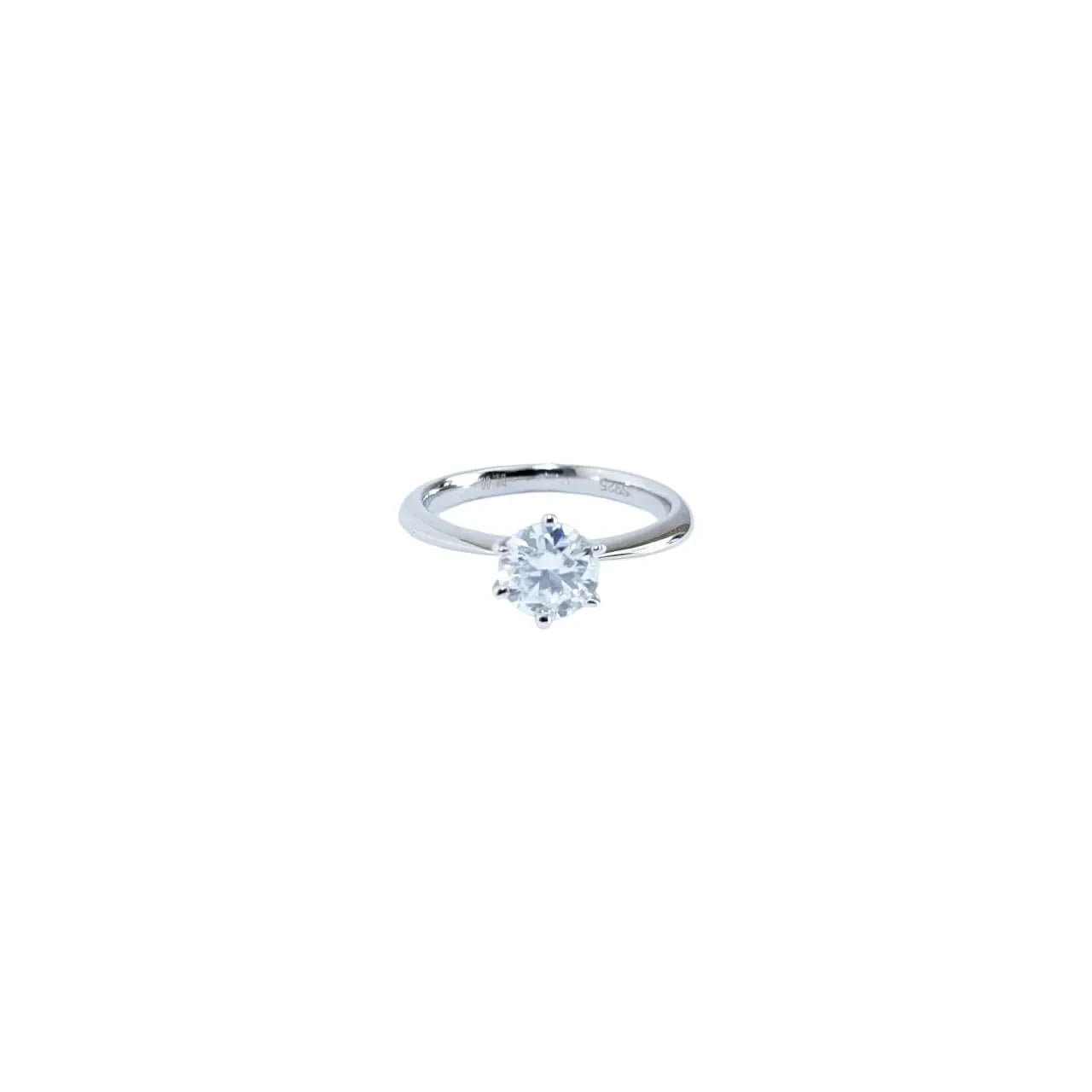 1 Carat Moissanite Solitaire Ring