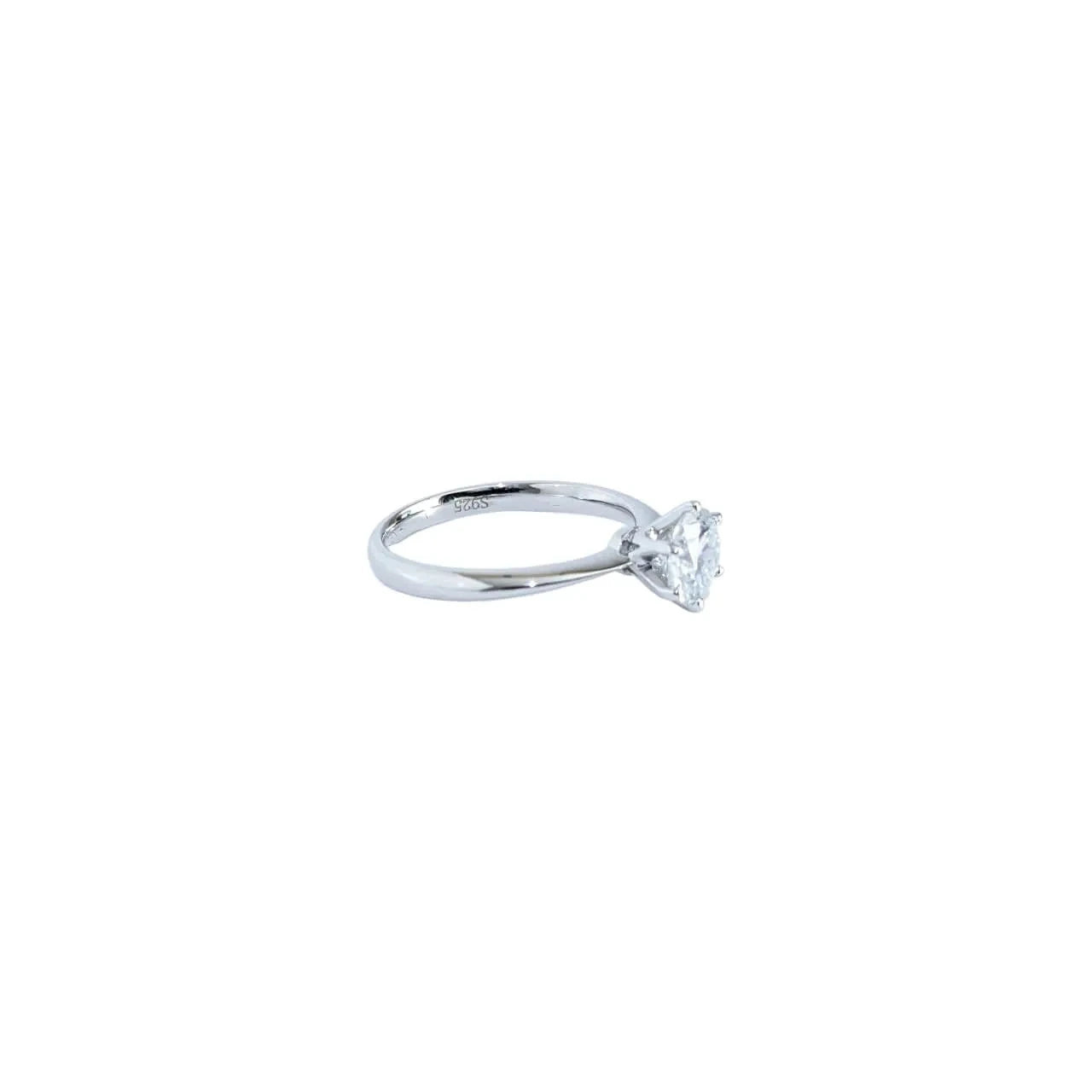 1 Carat Moissanite Solitaire Ring