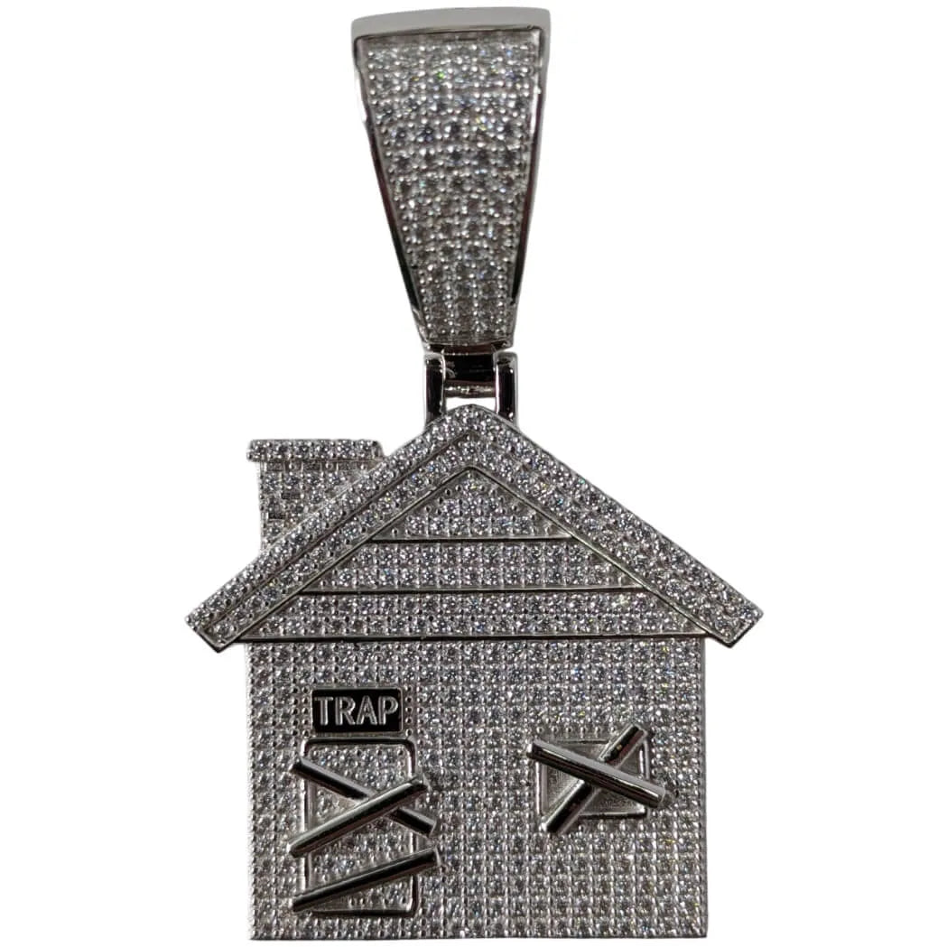 Moissanite Trap House Pendant